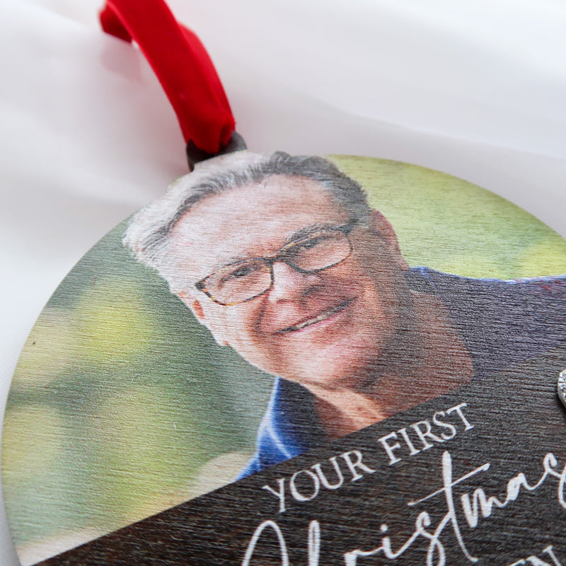 Your First Christmas In Heaven Memorial Bauble
