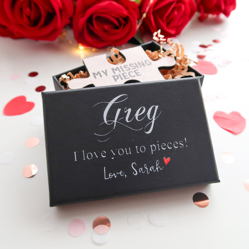 Personalised ‘Missing Piece’ Puzzle Keepsake – Valentine’s Gift