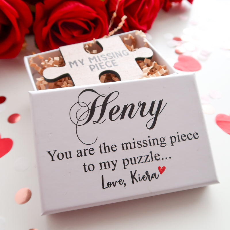 Personalised ‘Missing Piece’ Puzzle Keepsake – Valentine’s Gift