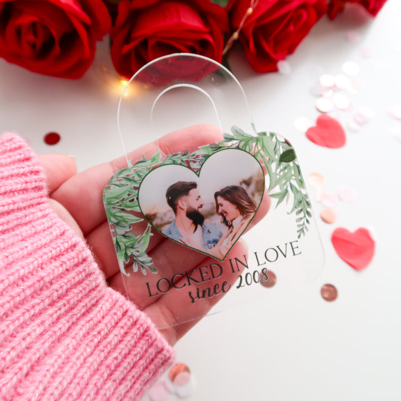 Locked in Love – Personalised Acrylic Photo Lock