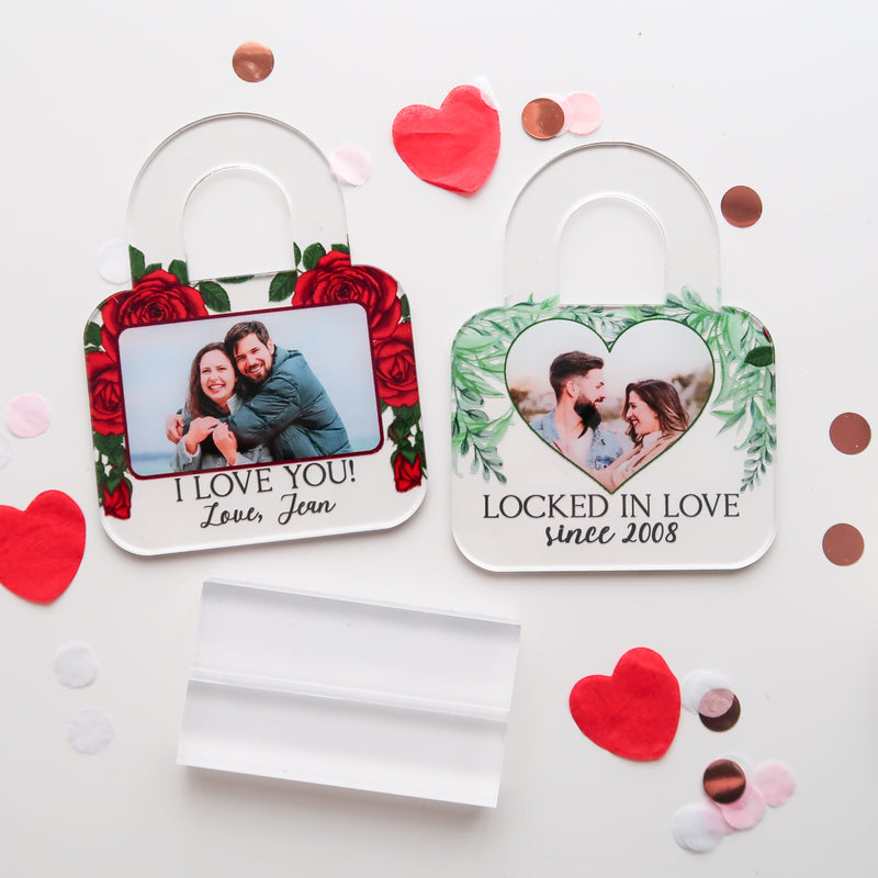 Locked in Love – Personalised Acrylic Photo Lock