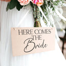 Here Comes The Bride Wedding Sign - Ring Bearer Sign - Flower Girl Sign - Here Comes The Bride Sign