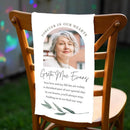 Memorial chair sign - Reserved In Memory - Memorial wedding sign - Wedding Fabric Sign - Memorial Chair Sign