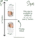 Memorial chair sign - Reserved In Memory - Memorial wedding sign - Wedding Fabric Sign - Memorial Chair Sign