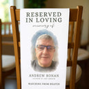 Wedding Memorial Reserved Chair Sign - Personalized Memorial Sign - Custom Memorial Sign - Wedding Chair Fabric Sign