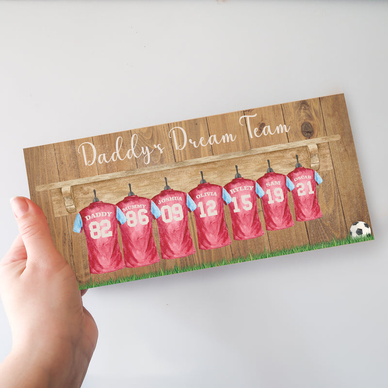 Football Gifts - Daddy's Dream Team