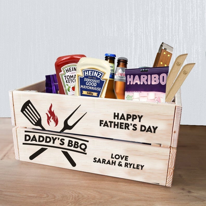 BBQ Gifts For Dad / Daddy BBQ Crate / Unique Gift For Dad This Father&