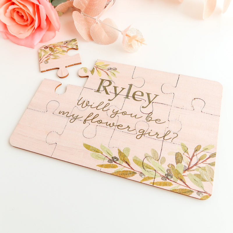 Flower Girl Proposal Puzzle