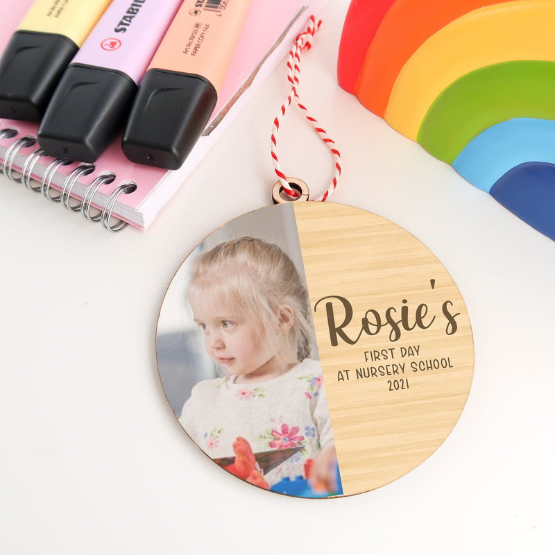 Back To School Photo / Personalised 1st Day At School Gift - Personalised School Photo Keepsake - Back To School / Nursery