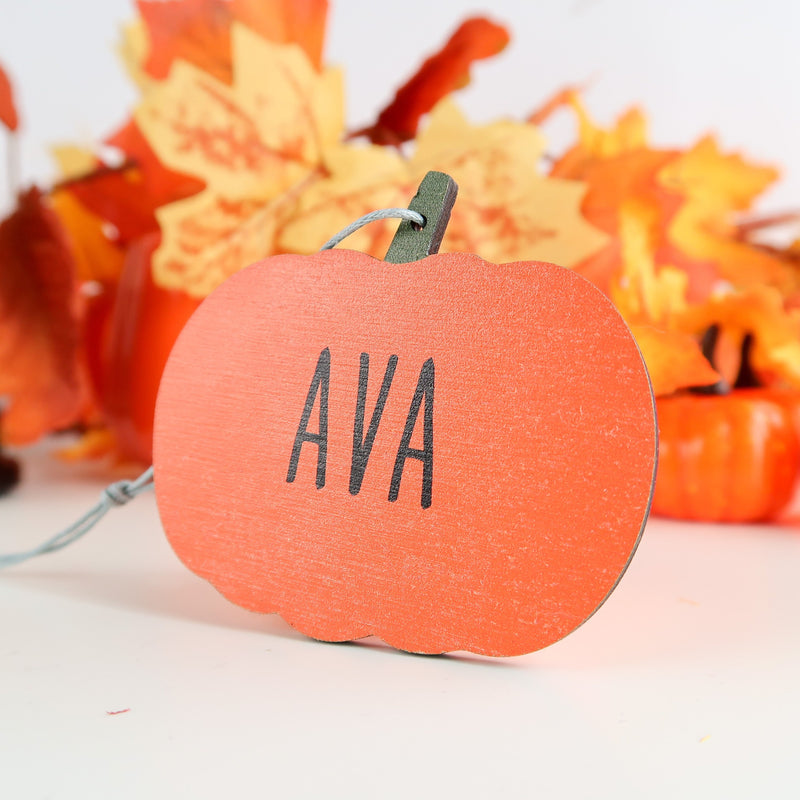 Personalised Halloween Pumpkin - Halloween Decoration - Personalised Halloween Ornament - Small Pumpkin
