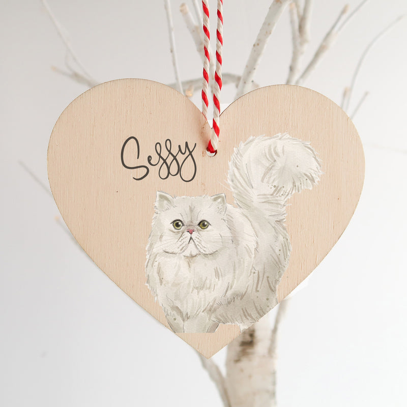 Persian Cat Ornament - Cat Christmas Decoration - Cat Gifts - Cat Personalised -