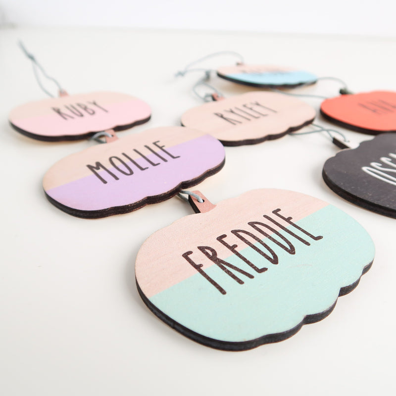Halloween Decorations - Pumpkin Decor - Small Pumpkin Ornament - Personalised Halloween Ornament