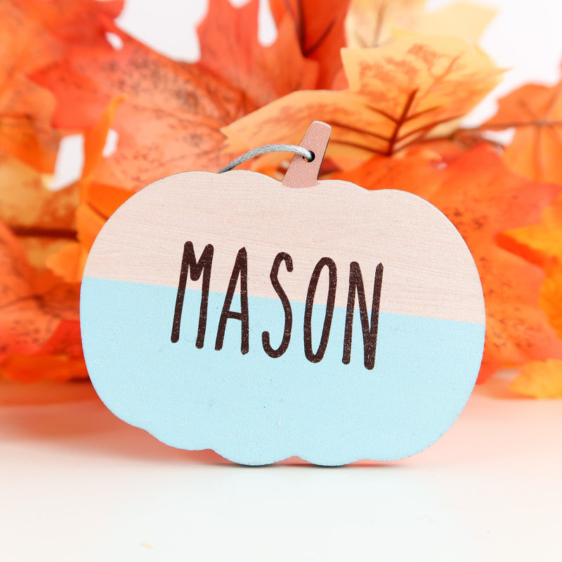 Personalised Halloween Decoration - Personalised Halloween Ornament - Small Pumpkin