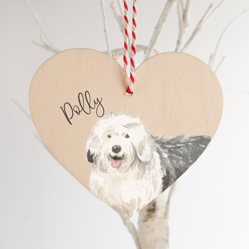 Old English Sheepdog Gift - Christmas Ornament - Dog Owner Gift - Christmas Dog Decoration