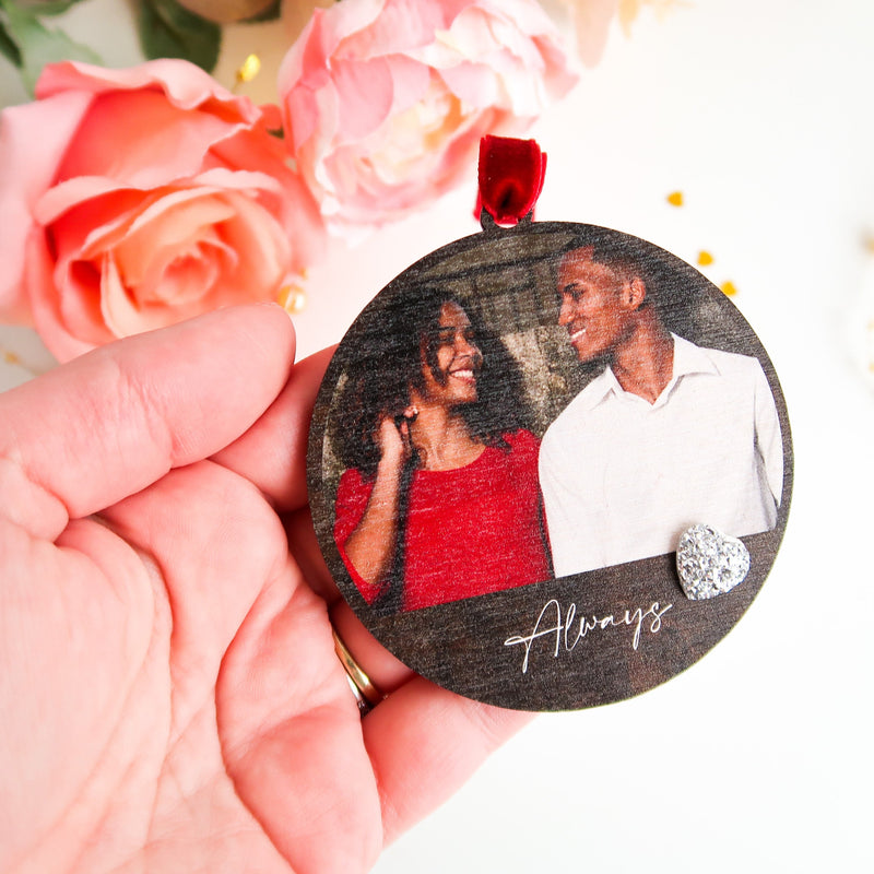 Valentines Day Gift For Him - Photo Gift For Valentines - Gift For Husband - Gift For Her - Wooden Photo Gift - Always
