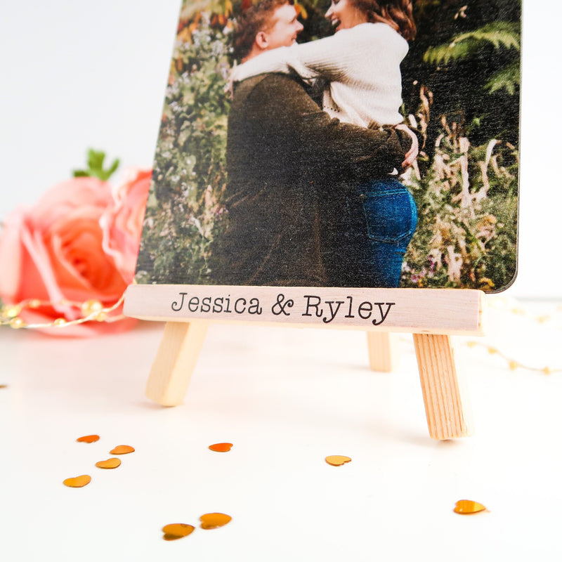 Personalised Photo Frame - Valentines Photo Gift - Photograph Gifts - Photo Gift Ideas - Wooden Photo Block