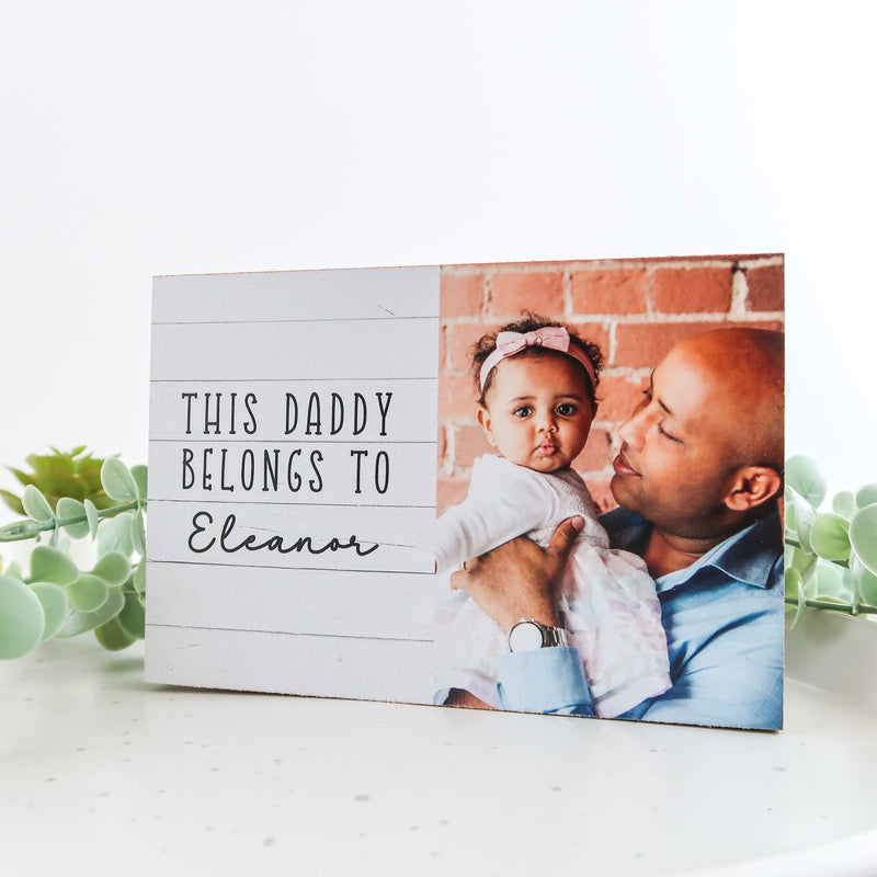 Custom Daddy Gift - Daddy Photo Block - Daddy Shelf Sitter - Daddy Gift - Grandad Plaque - Gifts for Daddy - Gifts for Dad Gift for Grandpa
