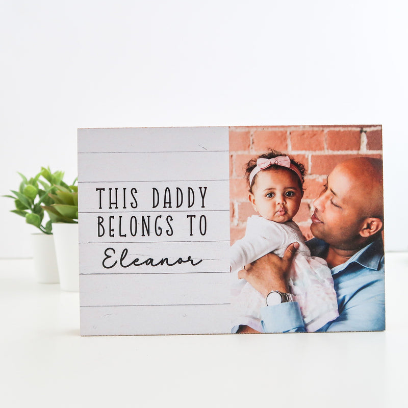 Custom Daddy Gift - Daddy Photo Block - Daddy Shelf Sitter - Daddy Gift - Grandad Plaque - Gifts for Daddy - Gifts for Dad Gift for Grandpa