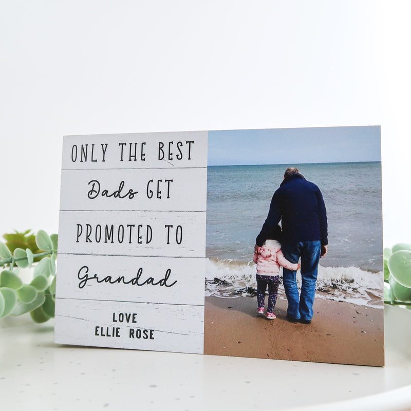 Daddy Photo Block - New Dad Gift - Gifts for Dad - Daddy Gift - Grandad Plaque - Gifts for Daddy - Daddy Shelf Sitter - Papa Gift Pops Gift