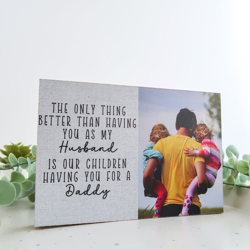 Daddy Photo Block - Father's Day Gift - Gift for Daddy - Personalised Photo Gift - Photoblock - Gift for Dad - Grandad Gift - Photo Collage