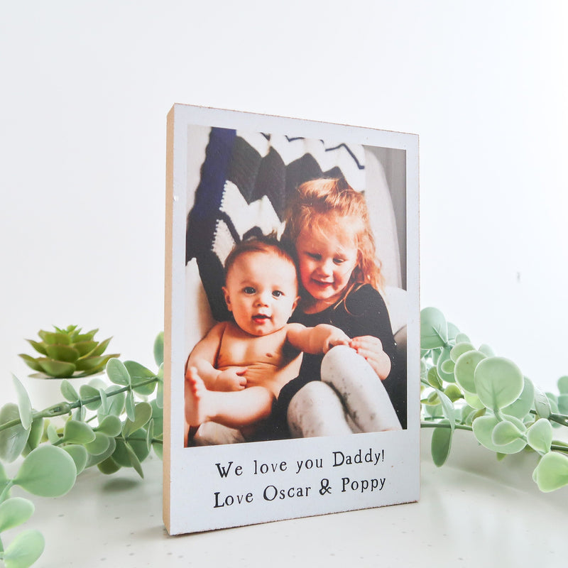 Daddy Gift - Gifts for Daddy - Grandad Sign - Daddy Photo Plaque - Personalised Plaque - Dad Plaque - Dad Gift - Personalised Gift