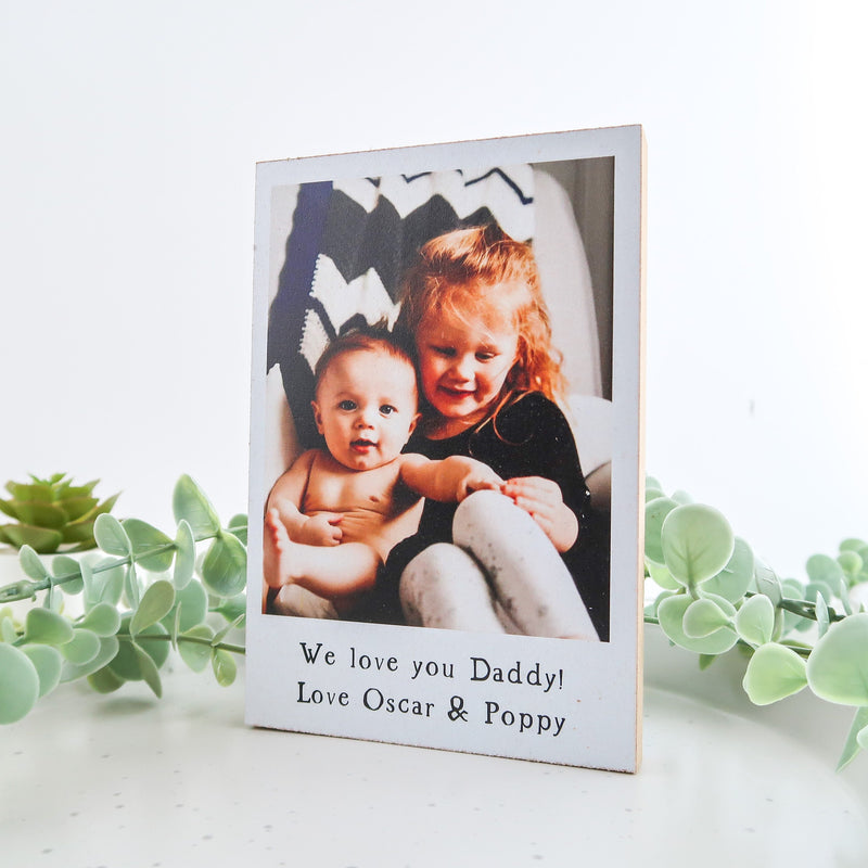 Daddy Gift - Gifts for Daddy - Grandad Sign - Daddy Photo Plaque - Personalised Plaque - Dad Plaque - Dad Gift - Personalised Gift