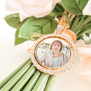 Charms For Wedding Bouquet - Memory Bouquet Charm - Bridal Bouquet Locket - Wedding Bouquet Photo Charm - Photo Buttonaire Locket