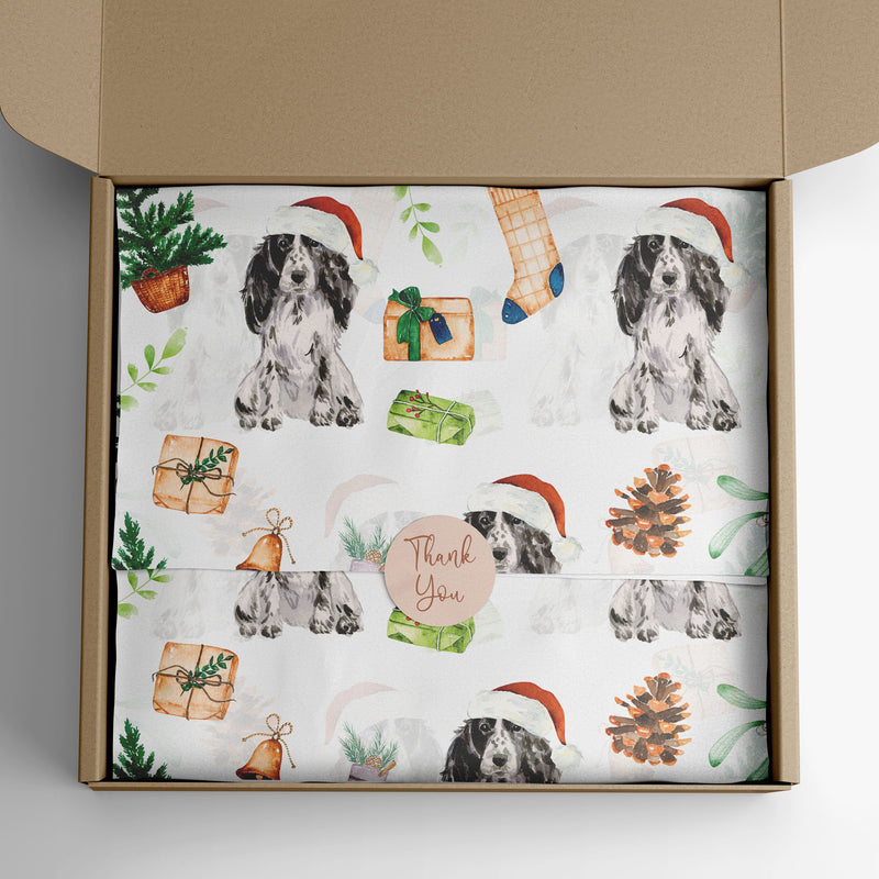 Cocker Spaniel Wrapping Paper - Dogs Wrapping Paper - Gift For Dog Lovers - Christmas Dog Gift Wrap Paper - Cocker Spaniel Gift Wrap -