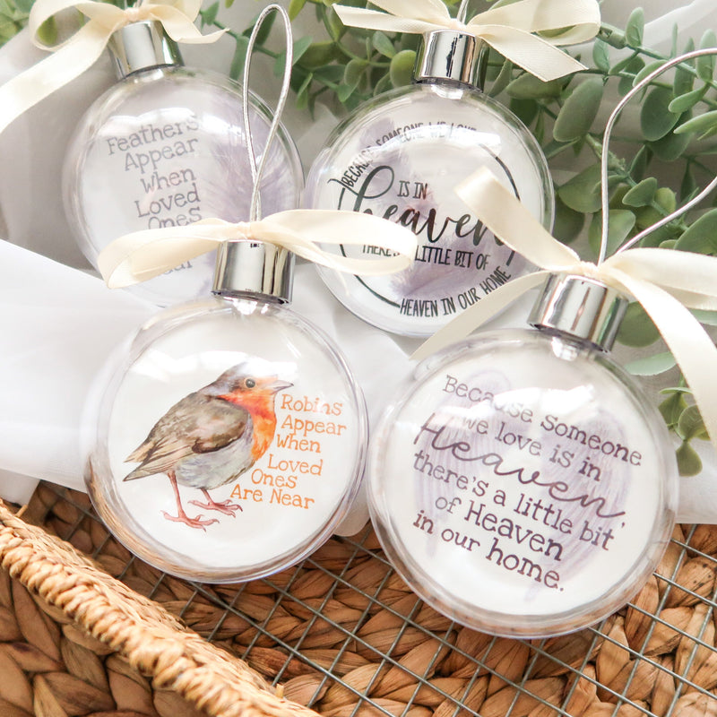 Grandad Memorial Gift - Grandad In Heaven Photo Bauble - Remembrance Gifts For Christmas - Photo Bauble