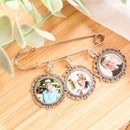 Personalised Lapel Photo Groom Charm - Three Photos