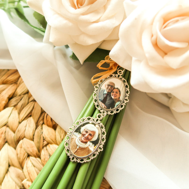 Bouquet Charms Wedding - Single, Double Or Triple Photo