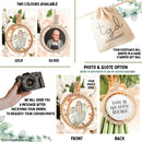 Memorial Photo Charm Bouquet Gold Or Silver - Those We Love Don’t Go Away - Wedding Memorial Charm