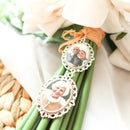 Bouquet Memory Charm - Bouquet Photo Charm - Memory Charm For Bridal Bouquet - Picture Charm Bouquet - Double Wedding Bouquet Charm