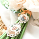 Bridal Bouquet Photo Memory Charm Oval Frame