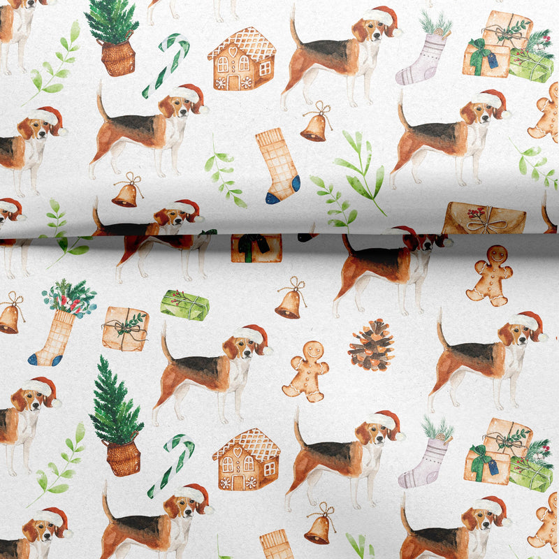 Dog Wrapping Paper - Beagle Wrapping Paper - Dogs Wrapping Paper - Gift For Dog Lovers - Christmas Dog Gift Paper - Beagle Gifts -