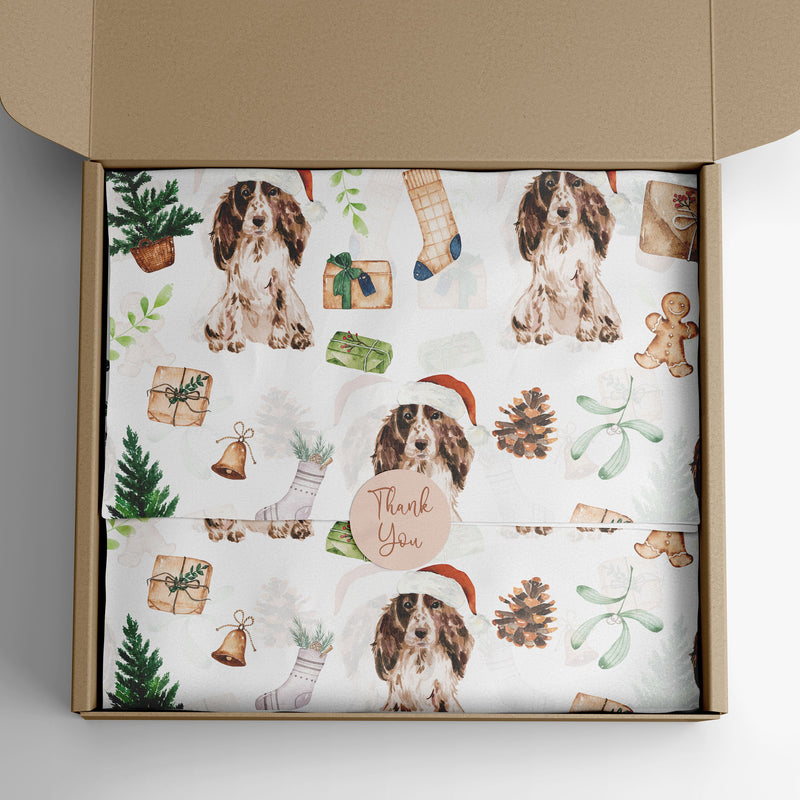 Cocker Spaniel Wrapping Paper - Dogs Wrapping Paper - Gift For Dog Lovers - Christmas Dog Gift Paper - Cocker Spaniel Gifts -