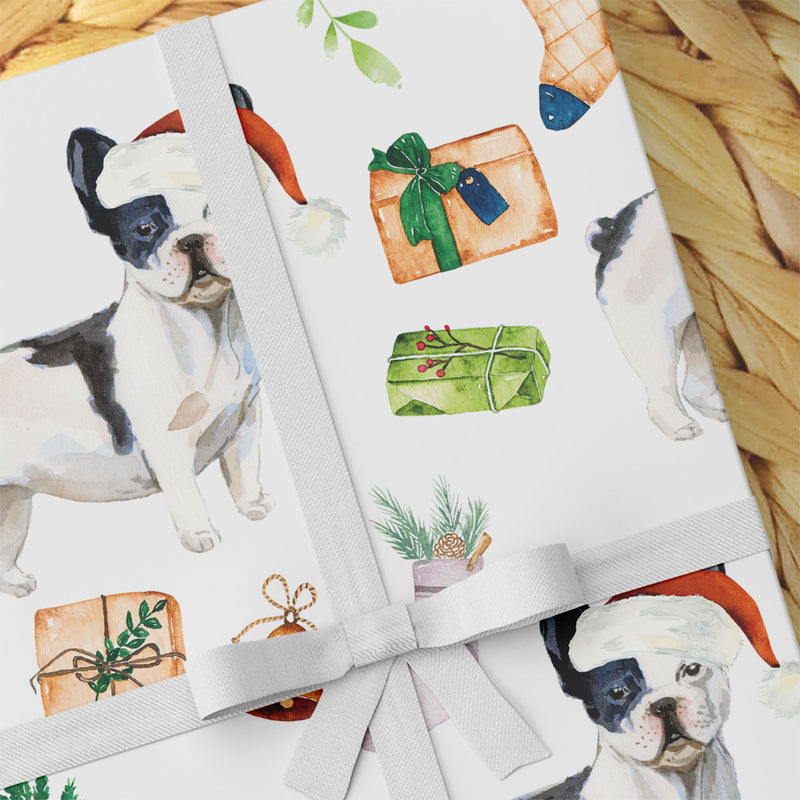 French Bulldog Wrapping Paper - Dogs Wrapping Paper - Gift For Dog Lovers - Christmas Dog Gift Wrap Paper - French Bulldog Gift Wrap