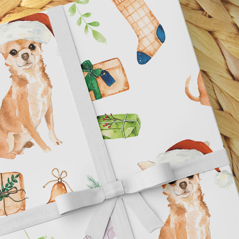 Chihuahua Wrapping Paper - Dogs Wrapping Paper - Gift For Dog Lovers - Christmas Dog Gift Wrap Paper - Chihuahua Gift Wrap -Dog Owner