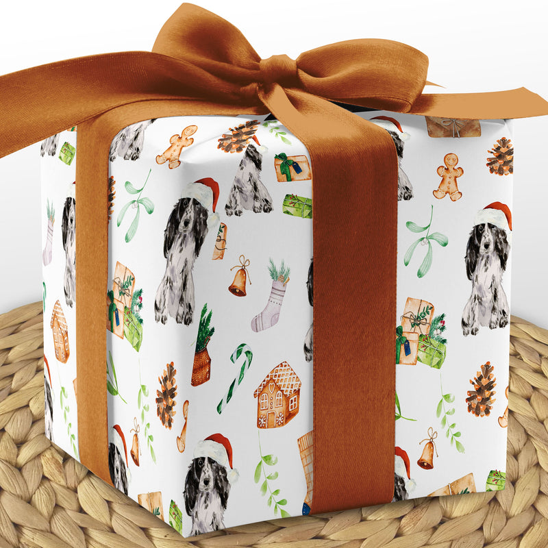 Cocker Spaniel Wrapping Paper - Dogs Wrapping Paper - Gift For Dog Lovers - Christmas Dog Gift Wrap Paper - Cocker Spaniel Gift Wrap -