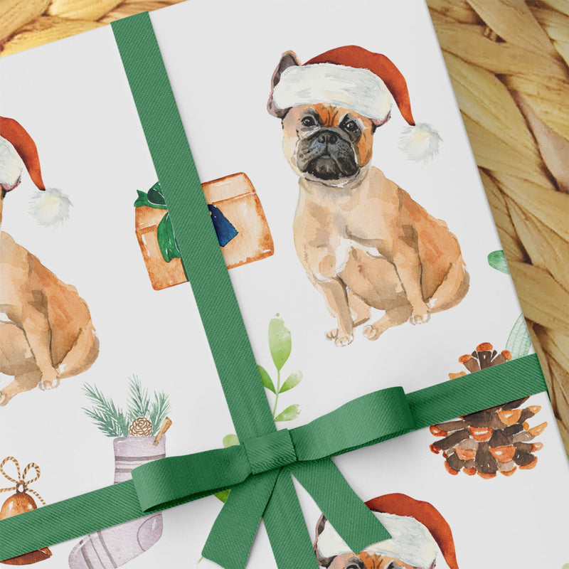 French Bulldog Wrapping Paper - Dogs Wrapping Paper - Gift For Dog Lovers - Christmas Dog Gift Wrap Paper - French Bulldog Puppy Gifts -