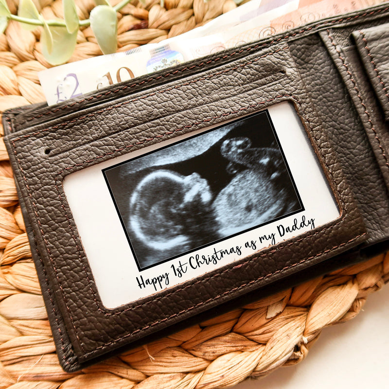 Personalised Wallet Insert For Dad - Gift From Bump Keepsake - Bump Gifts For 1st Christmas