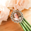 Bouquet Charm - Bouquet Photo Charm - Memory Charm For Bridal Bouquet -  Flower Bouquet Charm