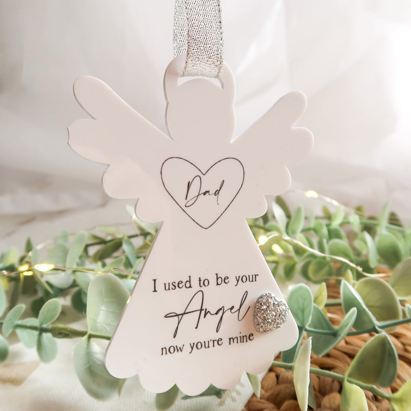 Remembrance Ornament - I Used To Be Your Angel - Angel Christmas Ornament - Dad Memorial Gift - Dad Gift