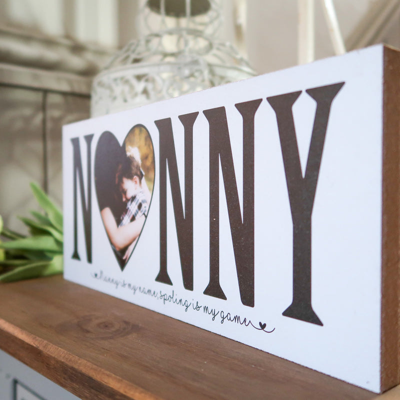 Personalised Wooden MUMMY Sign with Cherished Photo - The Perfect Mother's Day Gift!