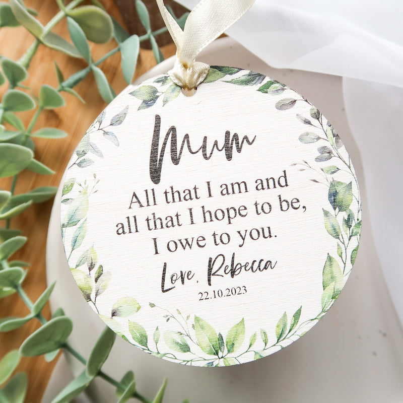 Mother of the Bride Gift with Special Quote - Thoughtful Wedding Day Gift for Mum