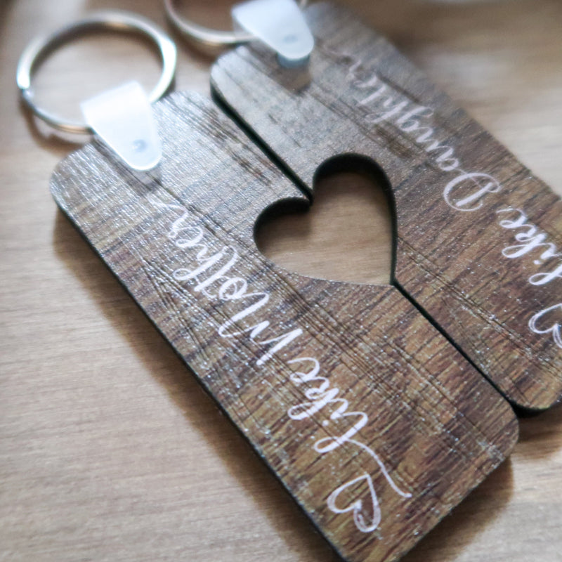 Mother Daughter Keyring Set