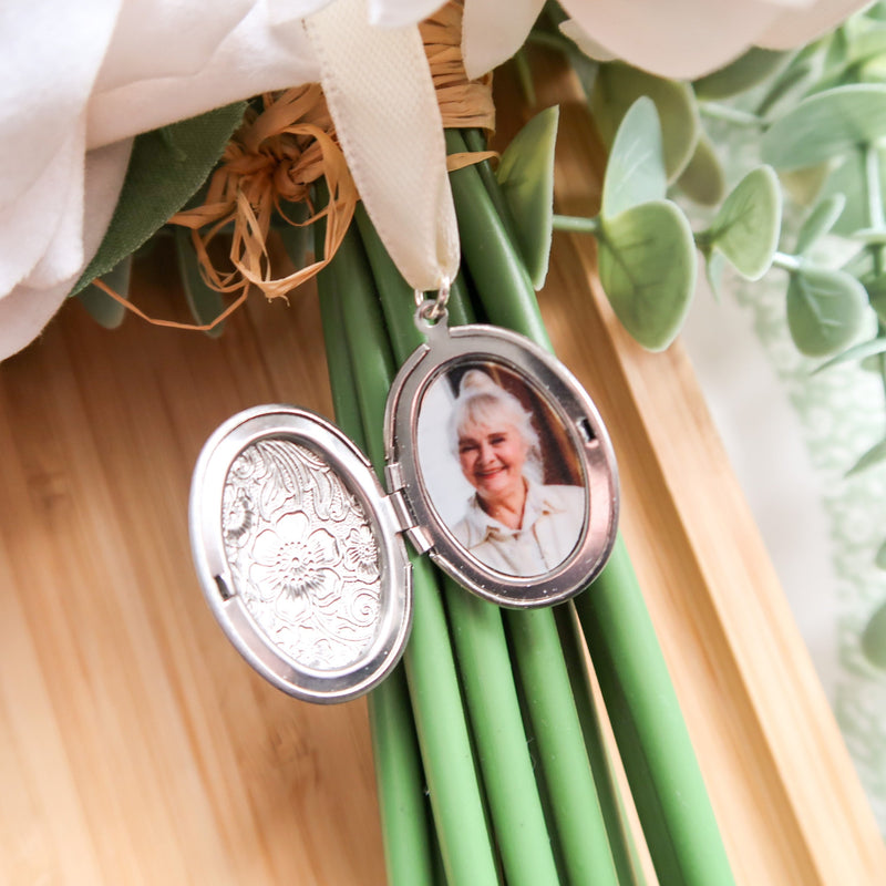 Bouquet Photo Charm - Bridal Bouquet Charm - Wedding Charm For Bouquet - Customised Wedding Bouquet Memory Photo Charm