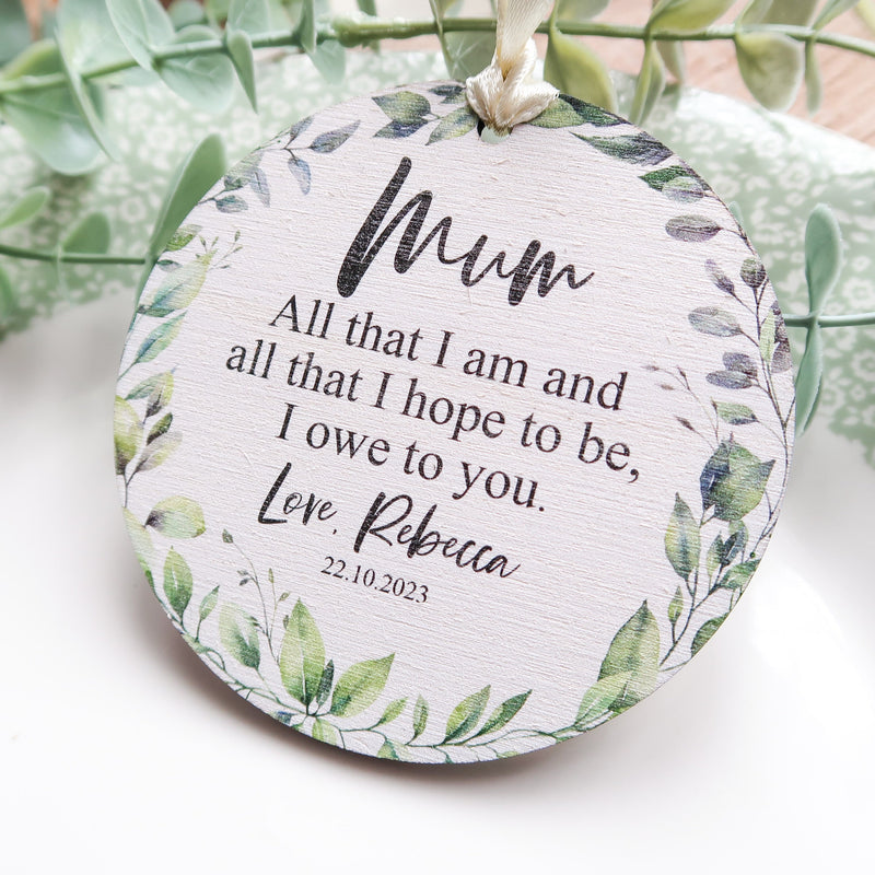 Mother of the Bride Gift with Special Quote - Thoughtful Wedding Day Gift for Mum