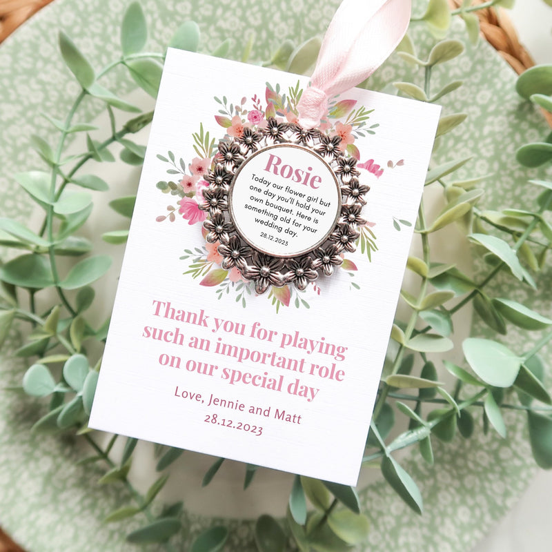 Flower Girl Proposal - Will You Be My Flower Girl - Junior Bridesmaid - Flower Girl Proposal Gift - Bridesmaid Charm