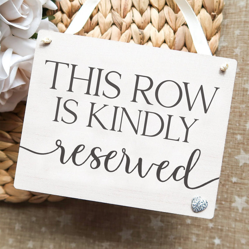 Wedding Reserved Signs - Wedding Chair Sign - Reserved Seat Sign